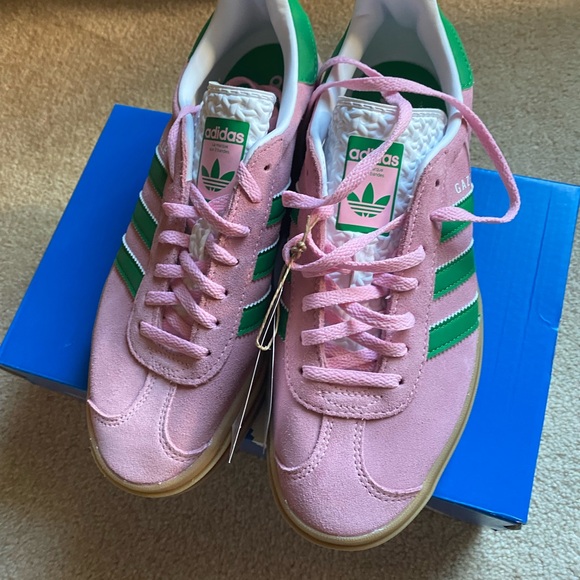 SOLD! Adidas Women's Gazelle Bold Platform Sneakers True Pink Green - Size 8.5 - Picture 11 of 13